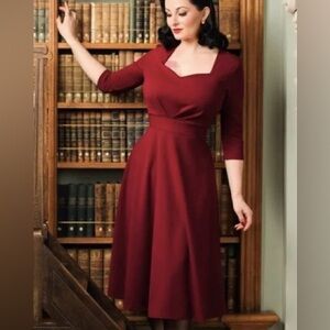 Vintage Chic for TopVintage 50s Ruby Swing Dress